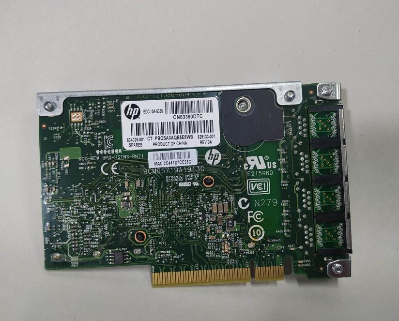 SERVER PCI HP Ethernet 4-Port 1GB 331FLR Rack|PN 629133-002