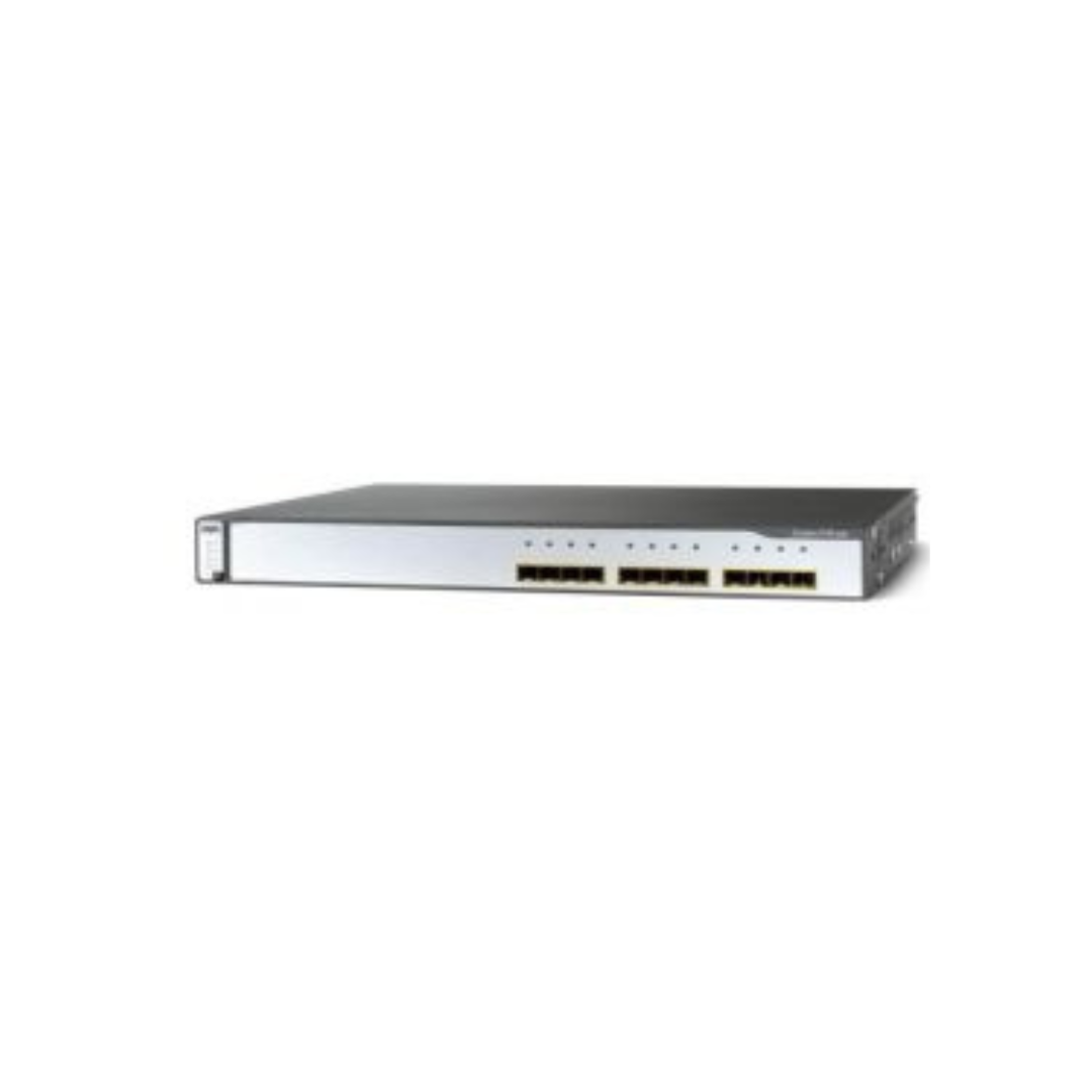 Cisco Switch 3750G-12S-S Port Switch optik port 1GX12