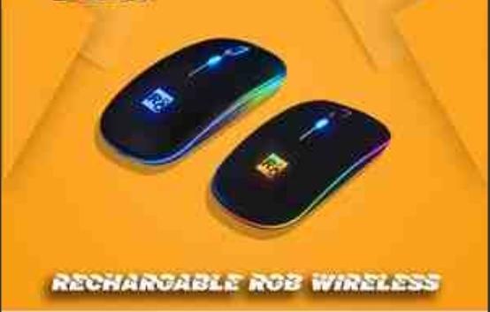 Enerjiyığan işıqlı naqilsiz siçan "RGB R8 A6 Wifi" (Rechargable wireless mouse)