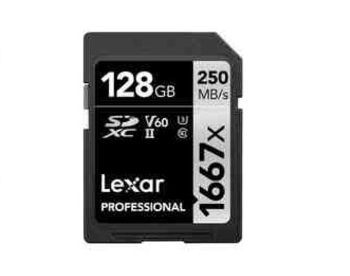 "Lexar Professional 128gb 1667x" SD yaddaş kartı