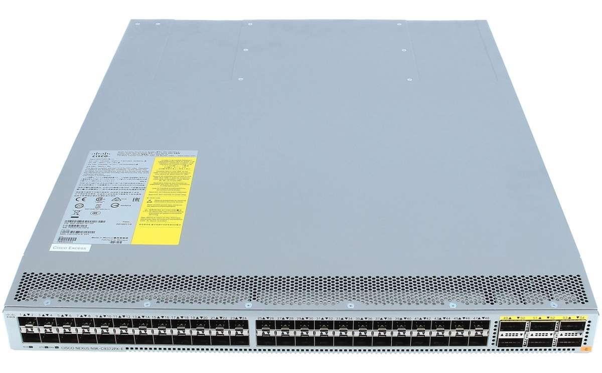 Cisco Nexus N9K-C9372PX-E Nexus 9300 48 Port 10GB SFP+ Switch 6X40Gb
