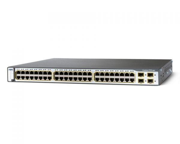Cisco 3750 48PS-S PoE V06 1GB 4xSFP Uplink