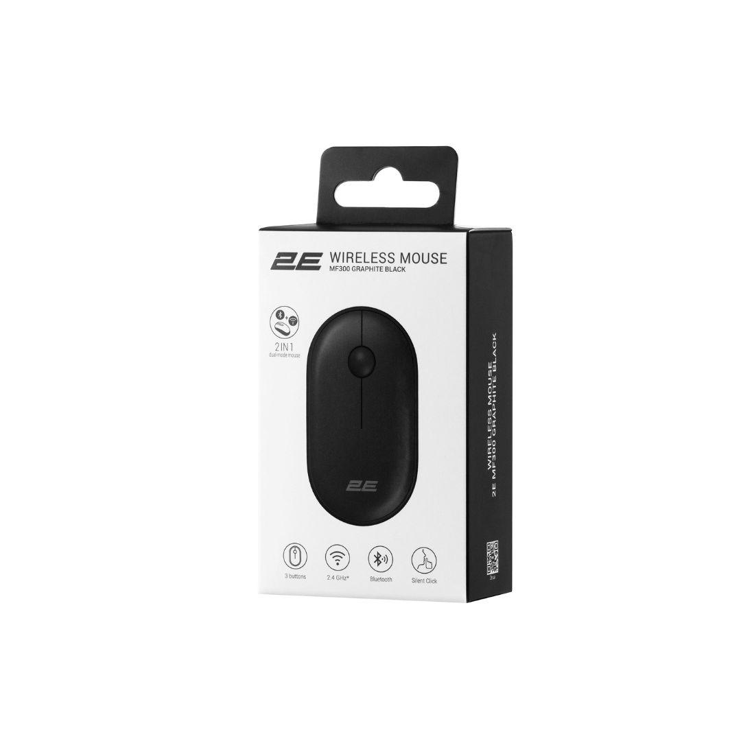 2E-MF300WBK-Mouse 2E MF300 Silent WL BT Graphite black