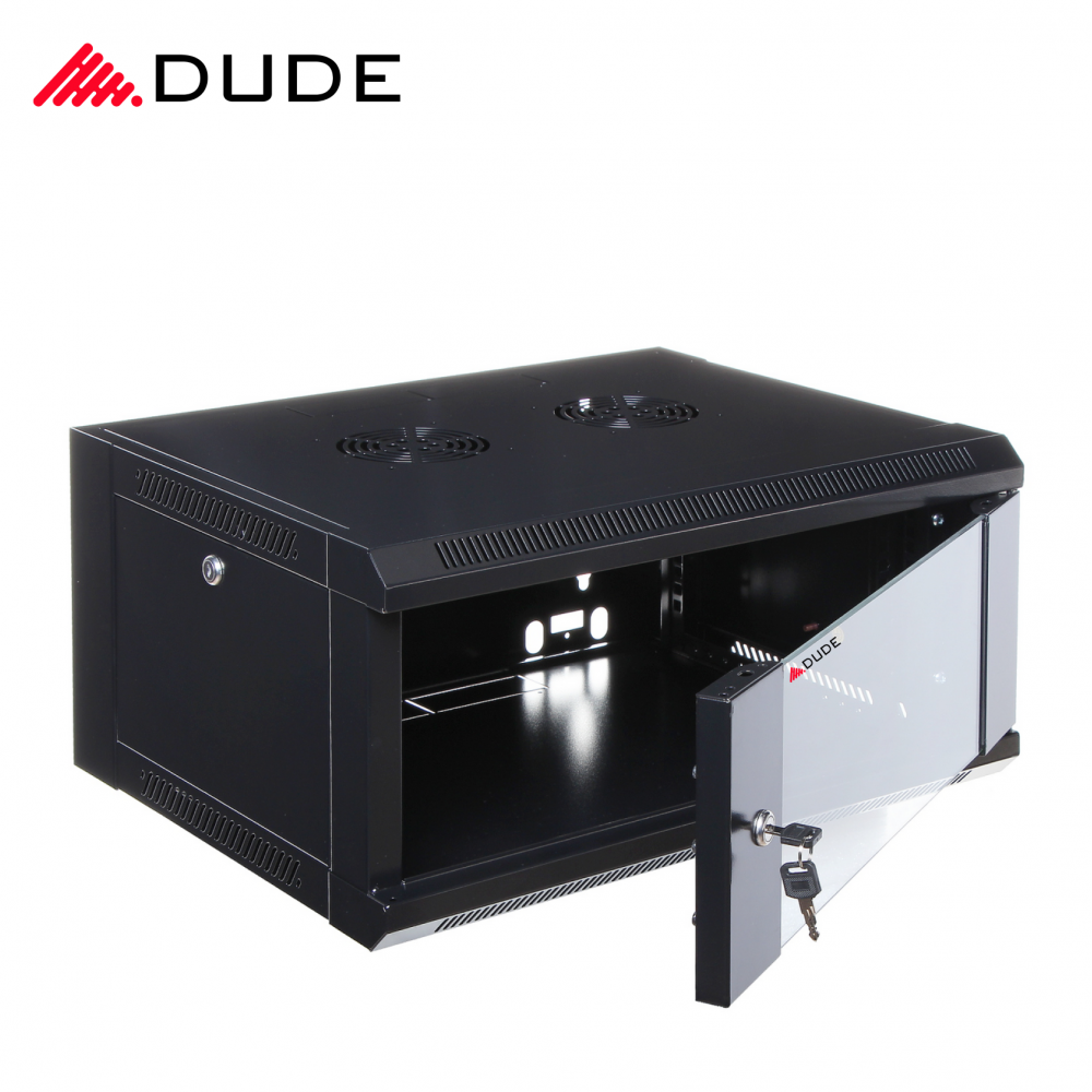 DUDE 4U 600X450 RACKMOUNT CABINET BLACK (WS3-6404)
