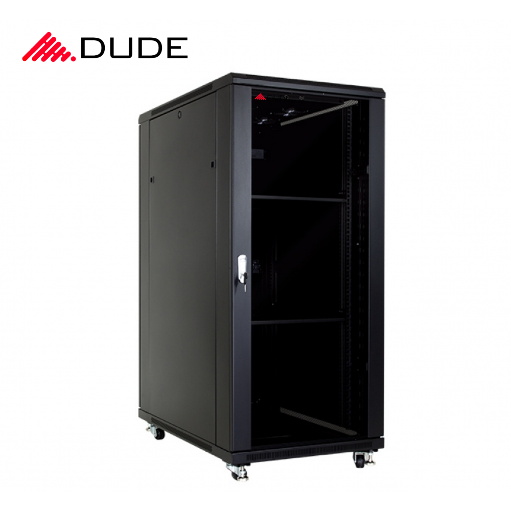 DUDE 27U 600X1000 RACKMOUNT CABINET BLACK (NB-6027)