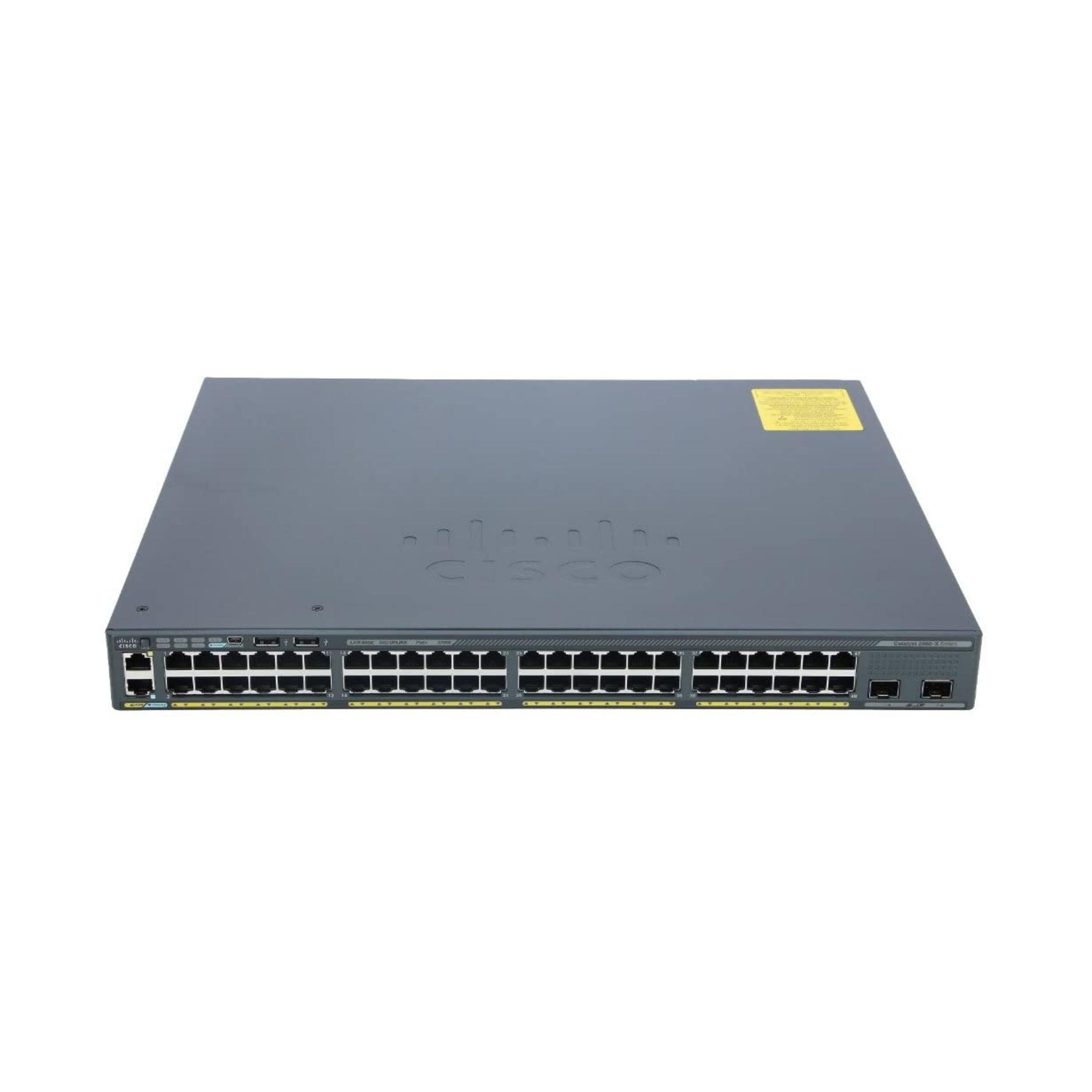 Cisco Catalyst 2960X 48G PoE 2x10G WS-C2960X-48FPD-L